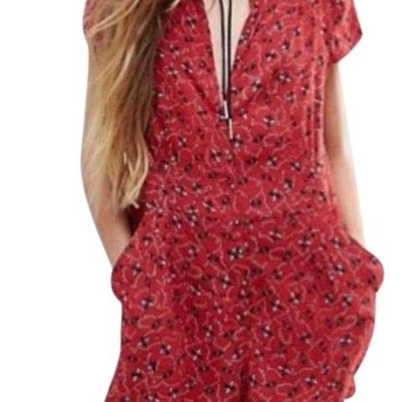 nwt FREE PEOPLE Debby Dot Romper - Picture 1 of 8